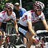 Andy und Frank Schleck während der letzten Etappe der Tour de Suisse 2008